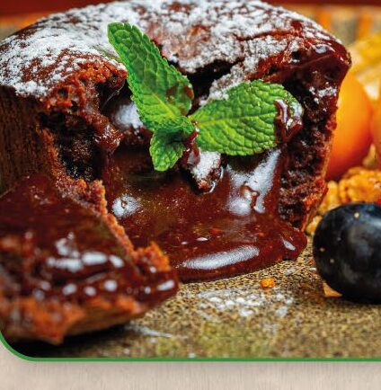 Postre elaborado con cacao
